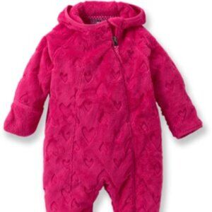 REI Co-op Snowy Creek Fleece Union Suit Raspberry Toddler Girls 12 months